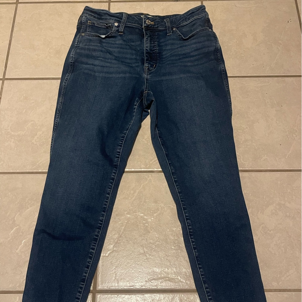 Madewell Y2K Dark Blue Women‎ Curvy High-Rise Skinny Jeans Size 31